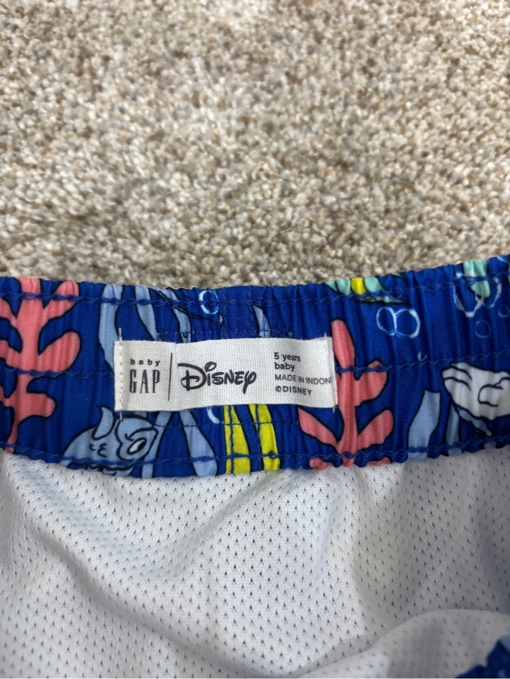 NEW! Gap x Disney Boys Mickey Swim Trunks Size 5 Swim Beachy Summer